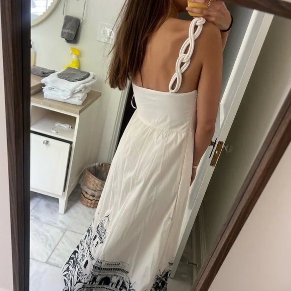 Andres Otalora Pyaar Printed Cotton Poplin Maxi Dress - Picture 5 of 6